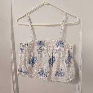 Walter Baker Floral Cami Crop Top L